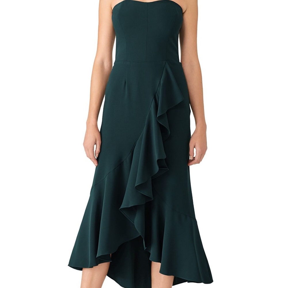 Amanda Uprichard tiered ruffle midi dress